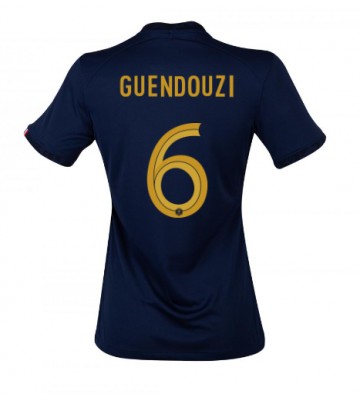Frankrig Matteo Guendouzi #6 Hjemmebanetrøje Dame VM 2022 Kort ærmer